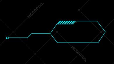 Blue Glowing Sci-fi Callout Graphic