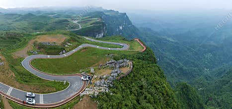 Scenery of Bamian Mountain in Hunan, China