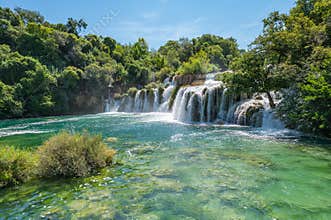 Waterfalls in Krka National Park, Croatia