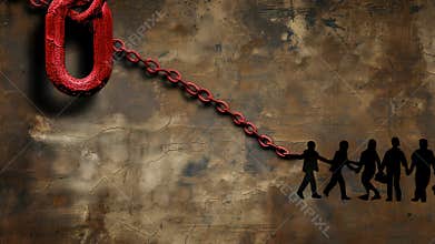 Slave trade journey: captivity pain, chained existence, racial bias, human trafficking, enslaved lives, oppressive practice,