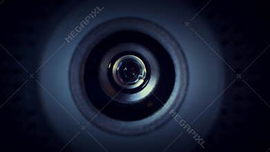 Focus pull and zoom through a surveillance camera lens