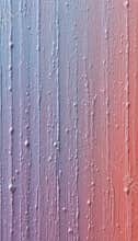 Gradient Texture with Vertical Ridges and Droplet Details in Blue to Red