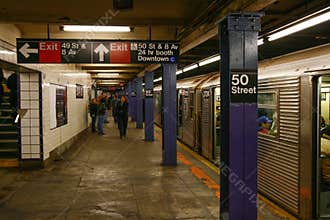 New York City 50th Street Subway Station