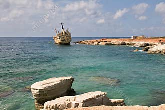 Ship wreck EDRO III in Cyprus