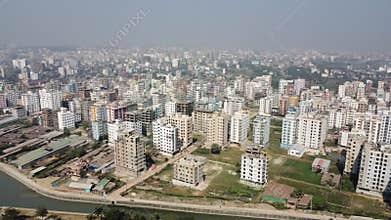 Skyline or cityscape of Chattogram City,Bangladesh.