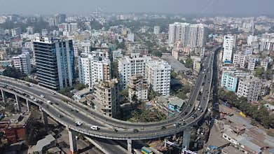 Skyline or cityscape of Chattogram City,Bangladesh.