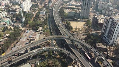 Skyline or cityscape of Chattogram City,Bangladesh.