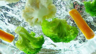 Vegetables in water