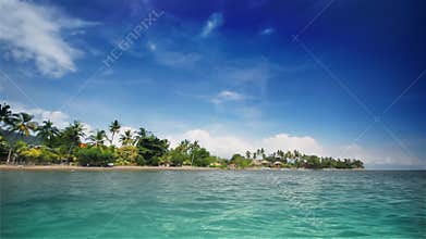 Tropical beach (left)