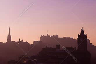 Edinburgh Castle Sunset