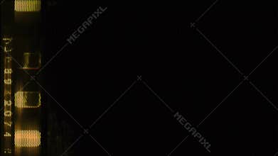 Corrupted 16mm Film Frame and Data Error Transition