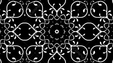 Floral design with kaleidoscopic effect