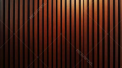 Vertical Wood Paneling Creating a Decorative Wall in an Indoor Building Space