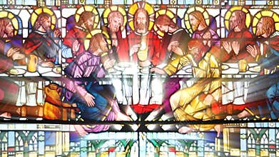 Stained Glass The last supper (Loop)