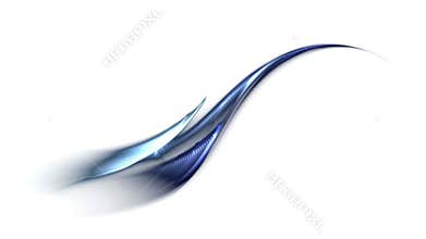 blue wavy flowing energy, abstract motion