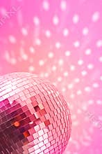 Red disco globe
