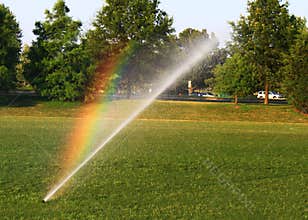 Lawn Sprinkler Rainbow