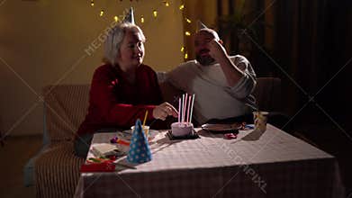 husband and wife celebrate birthday