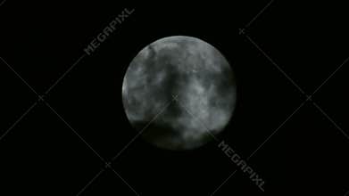 Full Moon and Clouds 02