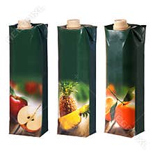 Juices cartons with cap