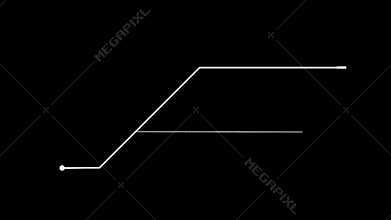 Glitch Callout HUD Motion Graphics For Technology Scenes. Alpha