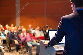 Speaker at Business Conference and Presentation.