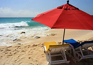 Beach Umbrella, St. Maarten