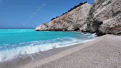 Lefkada Coastline near Porto Katsiki beach, Greece