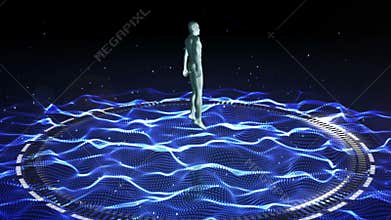 Digital body scan of human