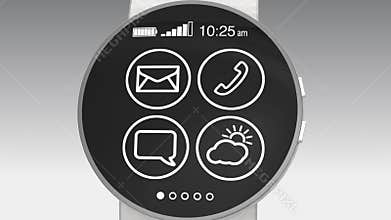 Apps demonstration on a smart watch