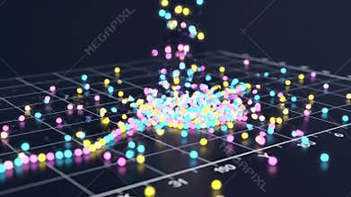Data Points Rain into Scatter Plot