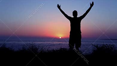 Praise and Worship by the Sea at Sunset