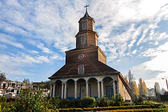 Gorgeous Colored and Wooden Churches, Chiloé Island, Chile