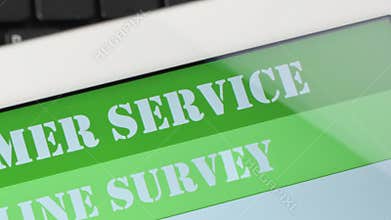 Online customer service satisfaction survey