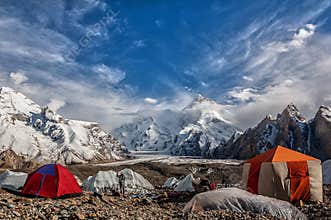 Masherbrum as seen from GORO campsite