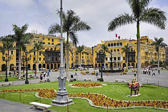 Plaza de armas in Lima, Peru