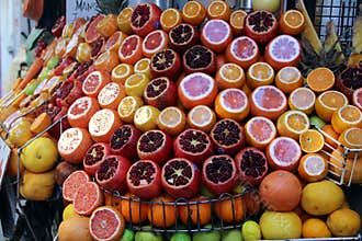 Colourful fruit stand in Turkey