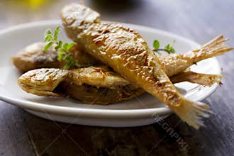 Fried small fish