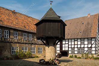 Medieval Mansion Courtyard Dovecote