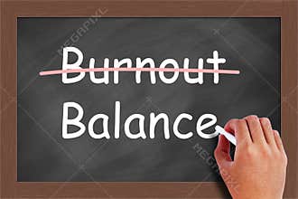 Burnout Balance Concept