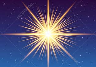 Starburst dominates the image, featuring sharp, golden-yello