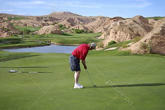 Golfer Putting