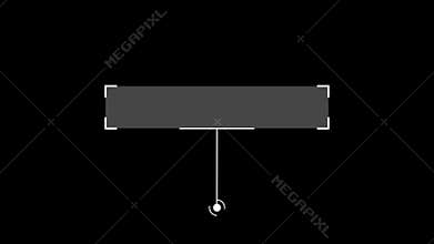 Glitch Dynamic Callout HUD Animation For Sci-Fi Projects. Alpha