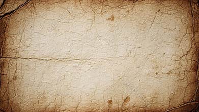 Aged parchment background with cracked texture and subtle stains, evoking vintage and historical document aesthetics