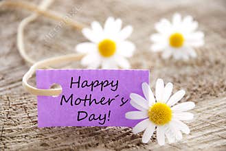 Purple Label with Happy Mothers Day