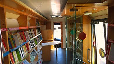 Library Bus in the Madrid Region – a mobile library that brings books and culture to small towns.