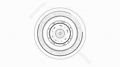 Black dial interface