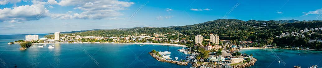 Ocho Rios Jamaica Bay Panoramic