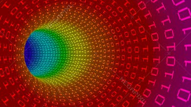 Rainbow data stream loop