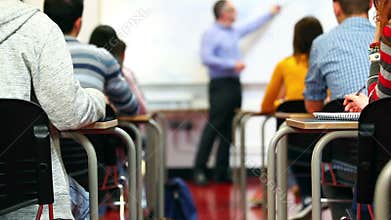 Students passing notes in class